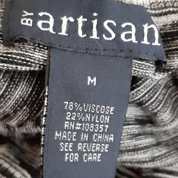 ARTISAN Slim Fit Turtleneck Sweater; Gray; Size Medium - Picture 4 of 5